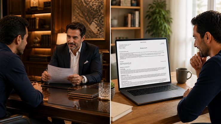 Consultoria cara versus Currículo Estratégico por IA